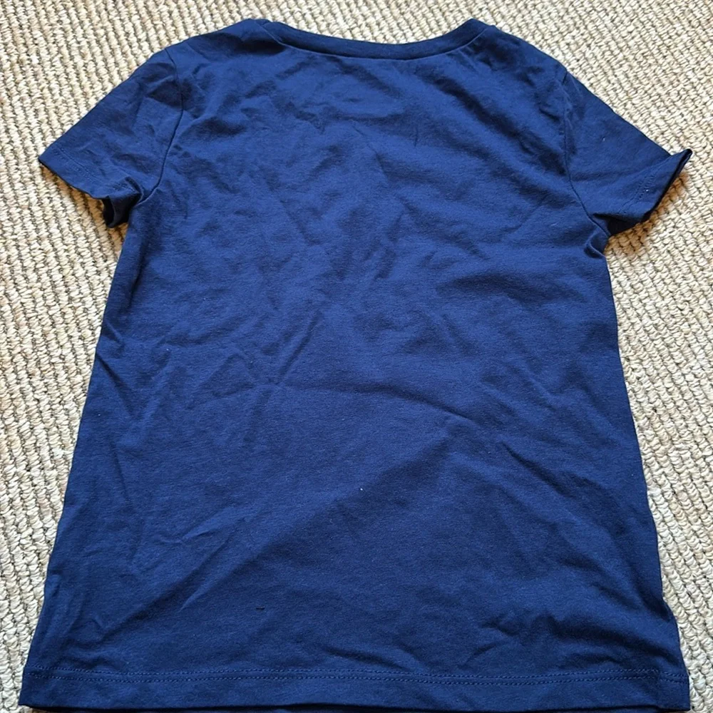 Oshkosh girls size XS Party in the USA navy blue tee shirt